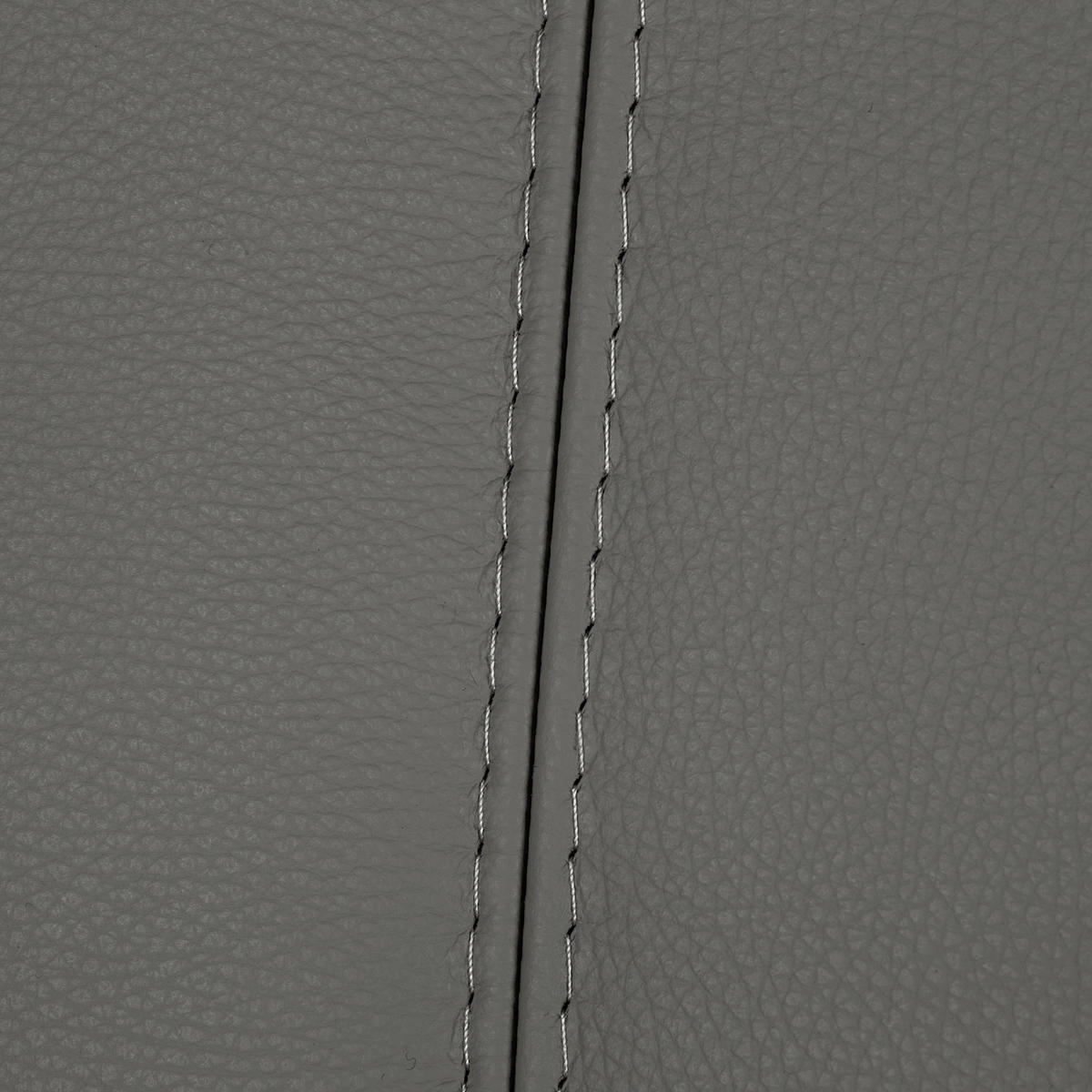 SESSEL in Echtleder Anthrazit  - Anthrazit/Silberfarben, Design, Leder/Metall (93/90/88cm) - Livetastic