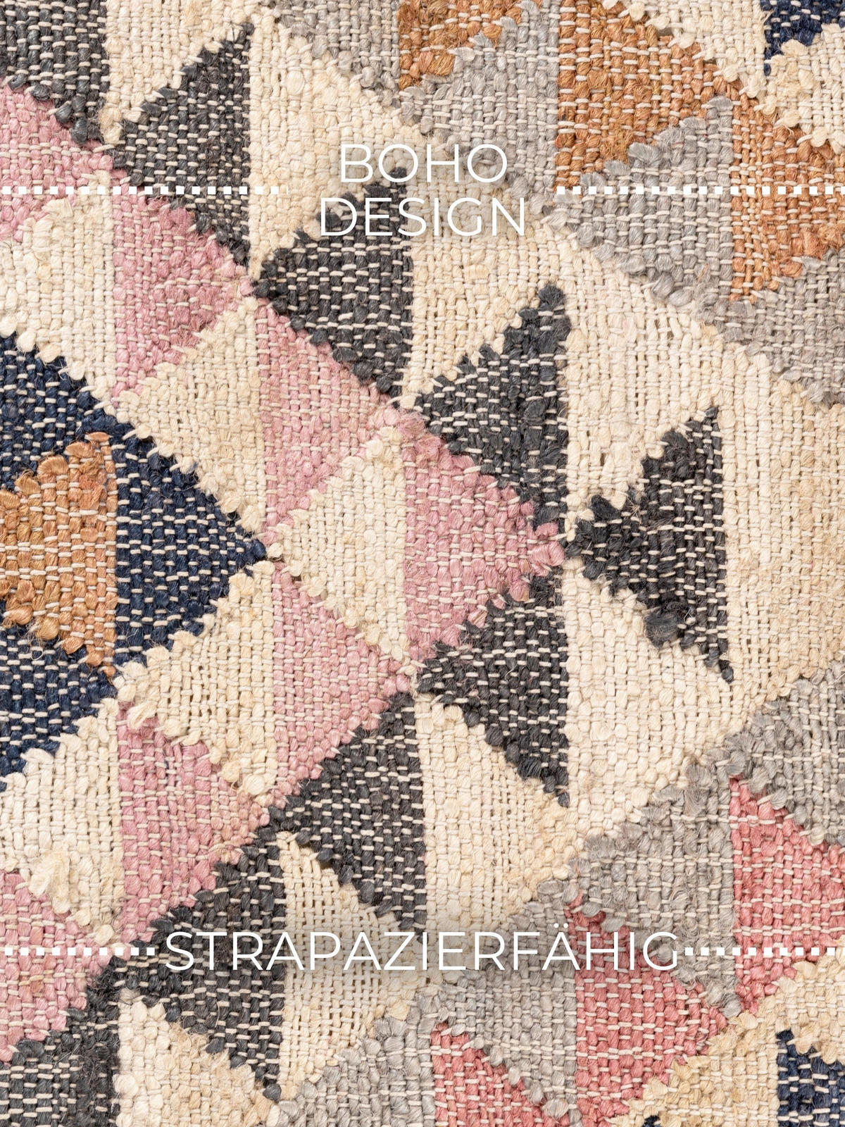 LÄUFER 80/200 cm Roya  - Multicolor/Creme, Basics, Textil (80/200cm) - Elle Decoration