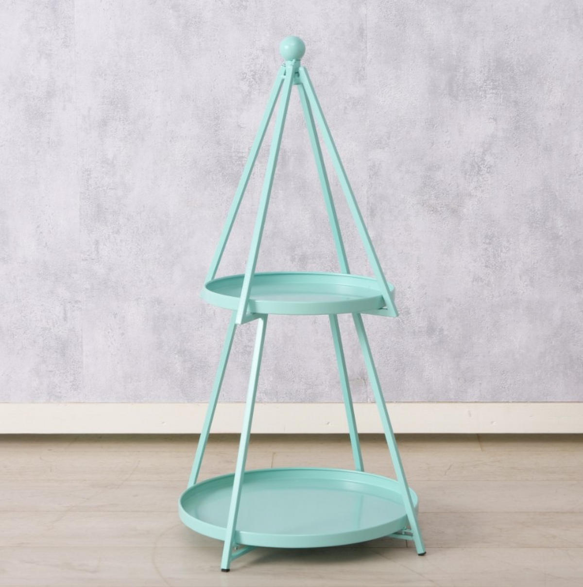 REGAL Türkis  - Türkis, Basics, Metall (44/44/78cm) - Boltze Home