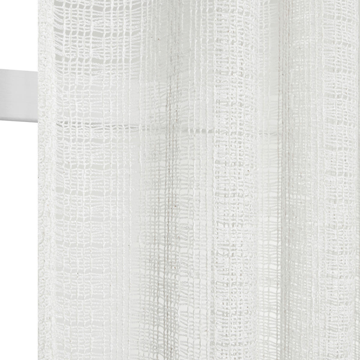 FERTIGVORHANG transparent  - Weiß, Basics, Textil (140/240cm)
