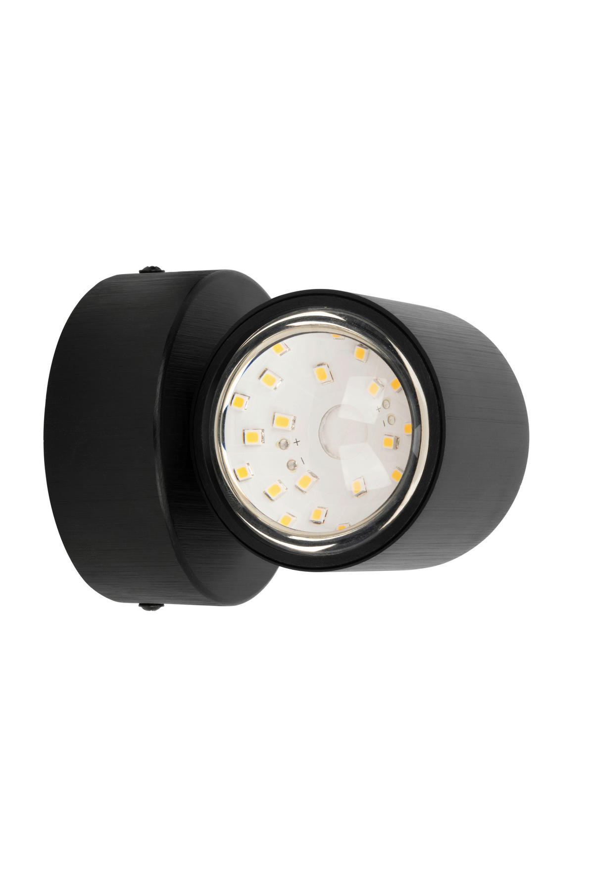 LED-WANDLEUCHTE 12/11 cm   - Schwarz, Design, Kunststoff/Metall (12/11cm) - Novel