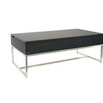COUCHTISCH rechteckig Schwarz, Edelstahlfarben, Anthrazit 110/59/40 cm  - Edelstahlfarben/Anthrazit, Design, Keramik/Metall (110/59/40cm) - Dieter Knoll