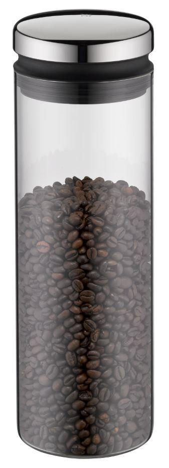 VORRATSGLAS 1,5 L  - Klar/Edelstahlfarben, Basics, Glas/Metall (1,5l) - WMF