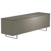 LOWBOARD  in 160/51/45 cm  - Alufarben/Grau, Design, Glas/Holzwerkstoff (160/51/45cm) - Moderano