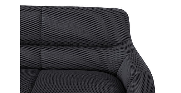 SITZBANK 182/86/66.5 cm in Grau, Schwarz - Schwarz/Grau, Design, Textil/Metall (182/86/66.5cm) - Novel