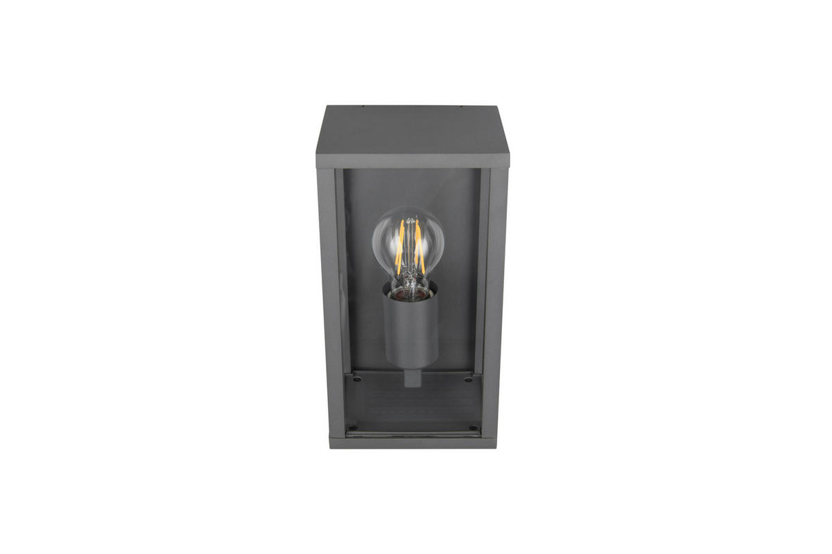 VÄGGLAMPA FÖR UTOMHUS 14/29 cm   - antracit/transparent, Basics, metall/glas (14/29cm)