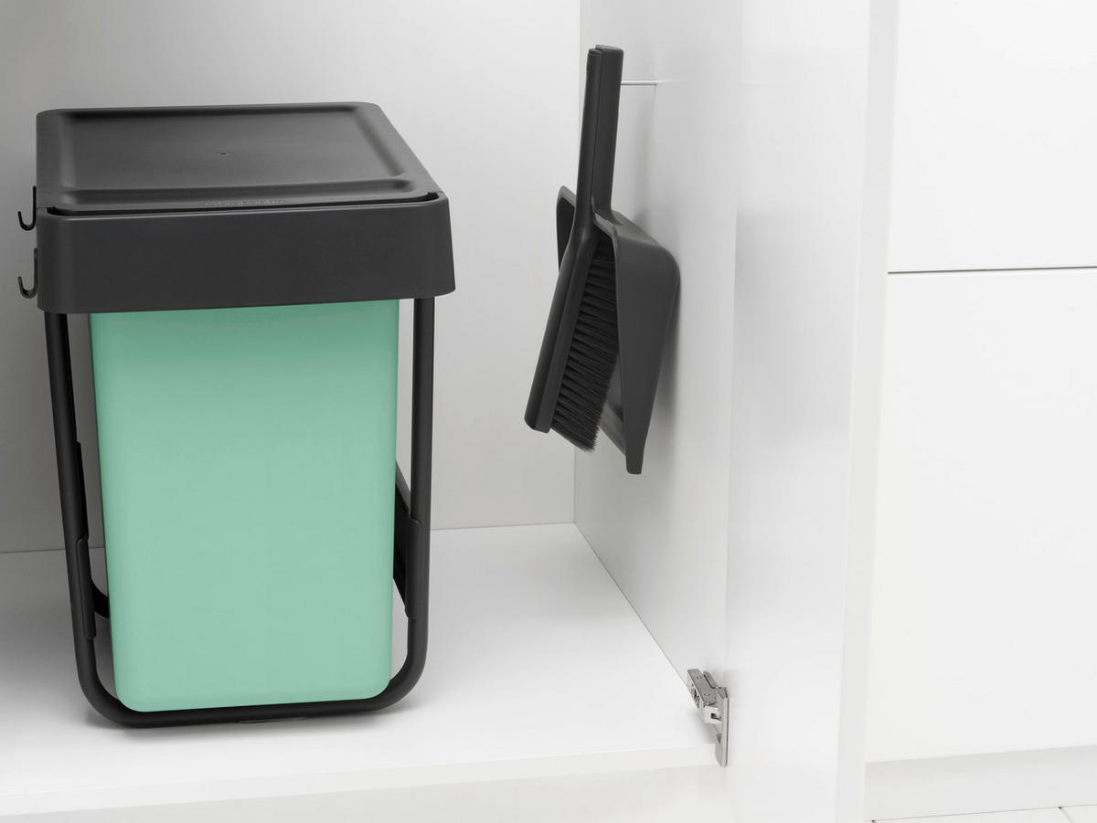 KEHRGARNITUR - Dunkelgrau, Basics, Kunststoff (24/33/9cm) - Brabantia
