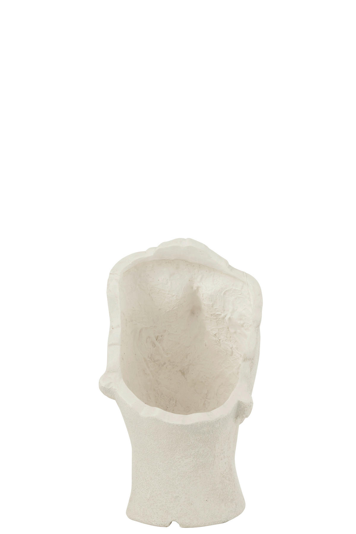 CACHE-POT - Weiss, Natur, Keramik (25/22/38cm) - Ambia Home