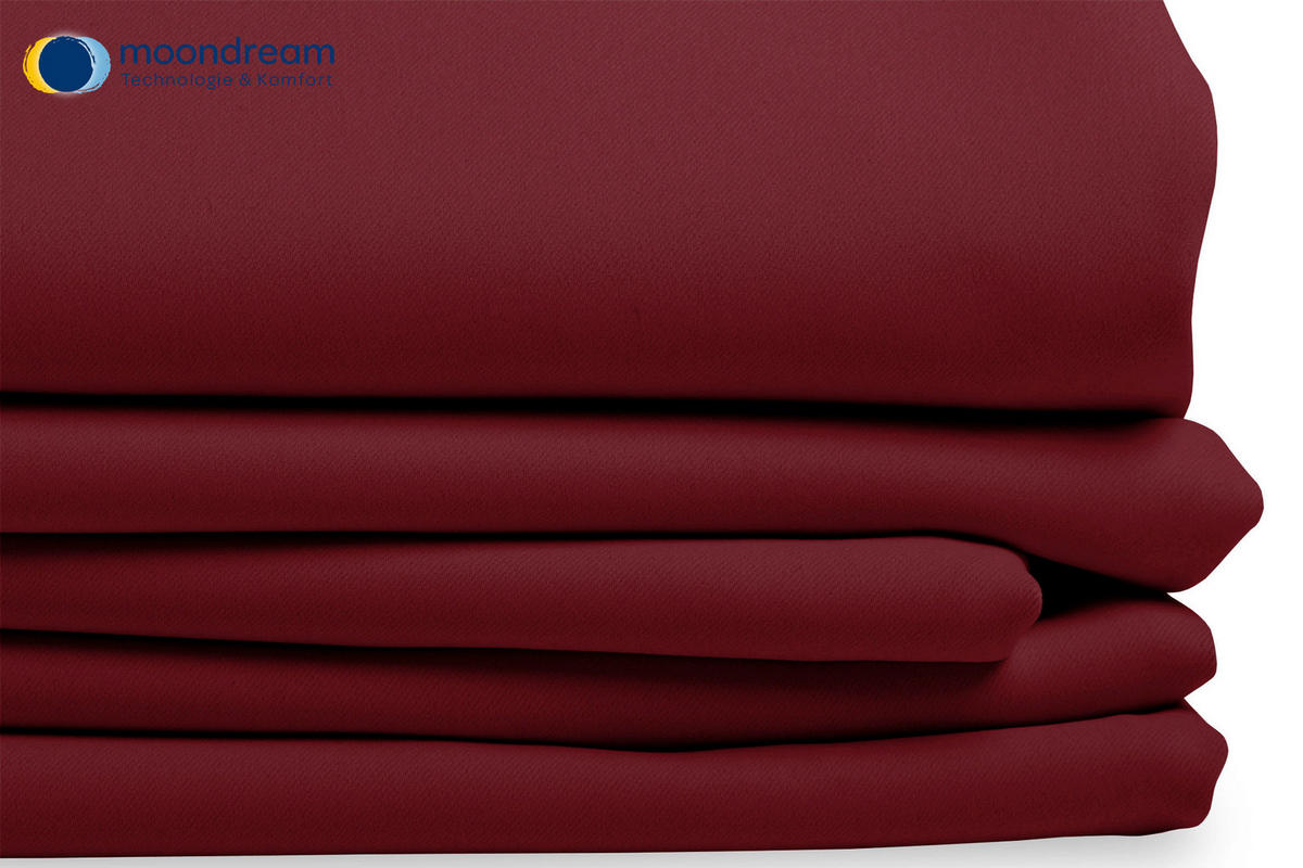 VERDUNKELUNGSVORHANG - Rot, Design, Textil (145/260cm)