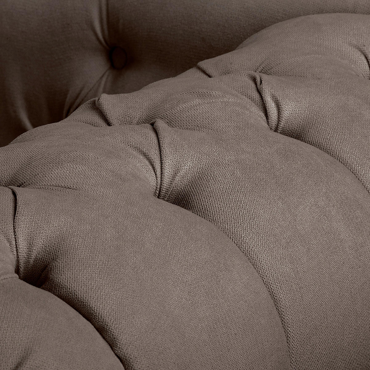 RÉCAMIERE Mikrofaser Graubraun  - Graubraun/Braun, Design, Holz/Textil (185/93/75cm) - Livetastic