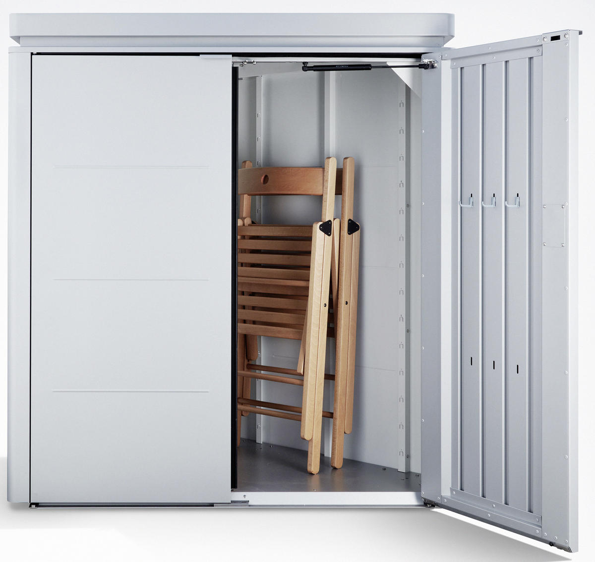 AUFBEWAHRUNGSBOX     - Silberfarben, Design, Metall (117/127/76cm) - Biohort