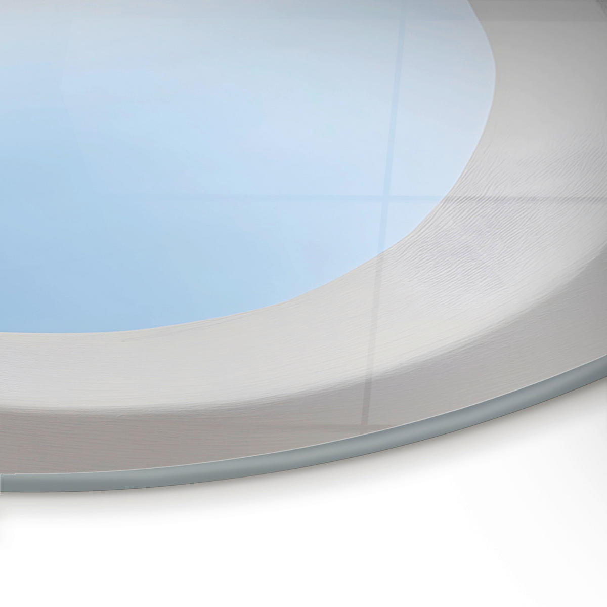 GLASBILD Städte 70/100 cm  - Beige/Weiß, Basics, Glas/Papier (70/100cm)