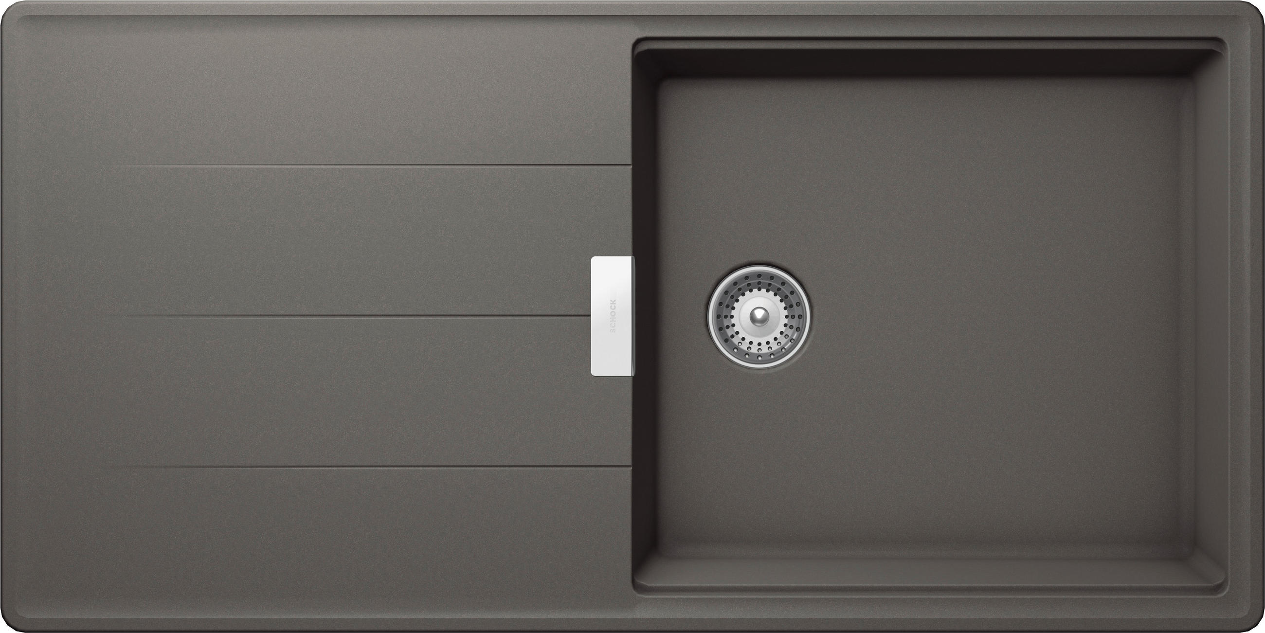 SPÜLE TIAD100LUSIL  - Grau, Basics, Stein (100/50cm) - Schock