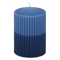 KERZE - Dunkelblau, Basics, Paraffin (6,8/10,0cm) - Steinhart