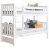 ETAGENBETT 90/200 cm Weiss  - Weiss, Modern, Holz (90/200cm) - MID.YOU