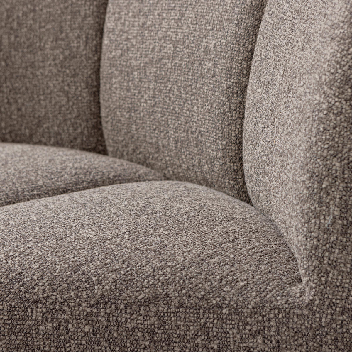 ECKBANK  in Braun  - Schwarz/Braun, MODERN, Kunststoff/Textil (83/83/83cm) - Livetastic