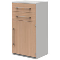 AKTENSCHRANK 60/111,7/43 cm  - Eichefarben/Hellgrau, Design, Holzwerkstoff (60/111,7/43cm)