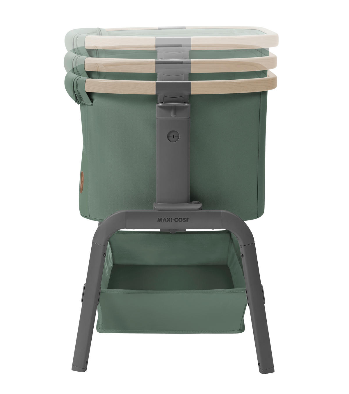 DODATNA POSTELJICA IORA 93/74,5/55 cm temno zelena  - temno zelena, Basics, kovina/umetna masa (93/74,5/55cm) - Maxi-Cosi