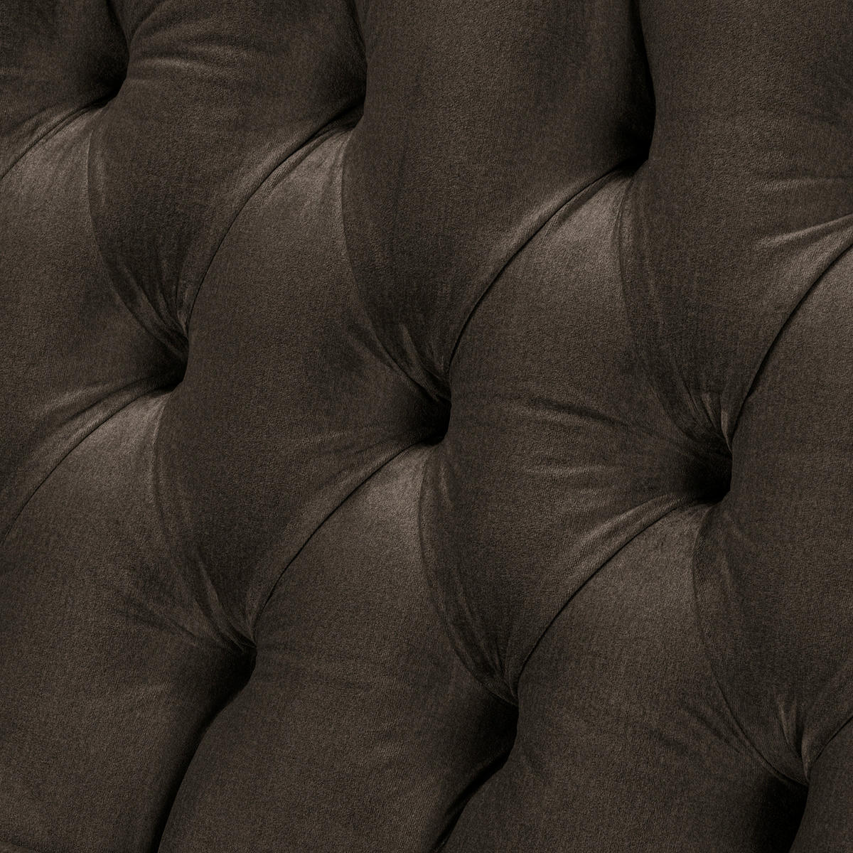 3-SITZER-SOFA Jersey in Velours Dunkelbraun  - Dunkelbraun, Design, Holz/Textil (210/98/95cm) - P & B