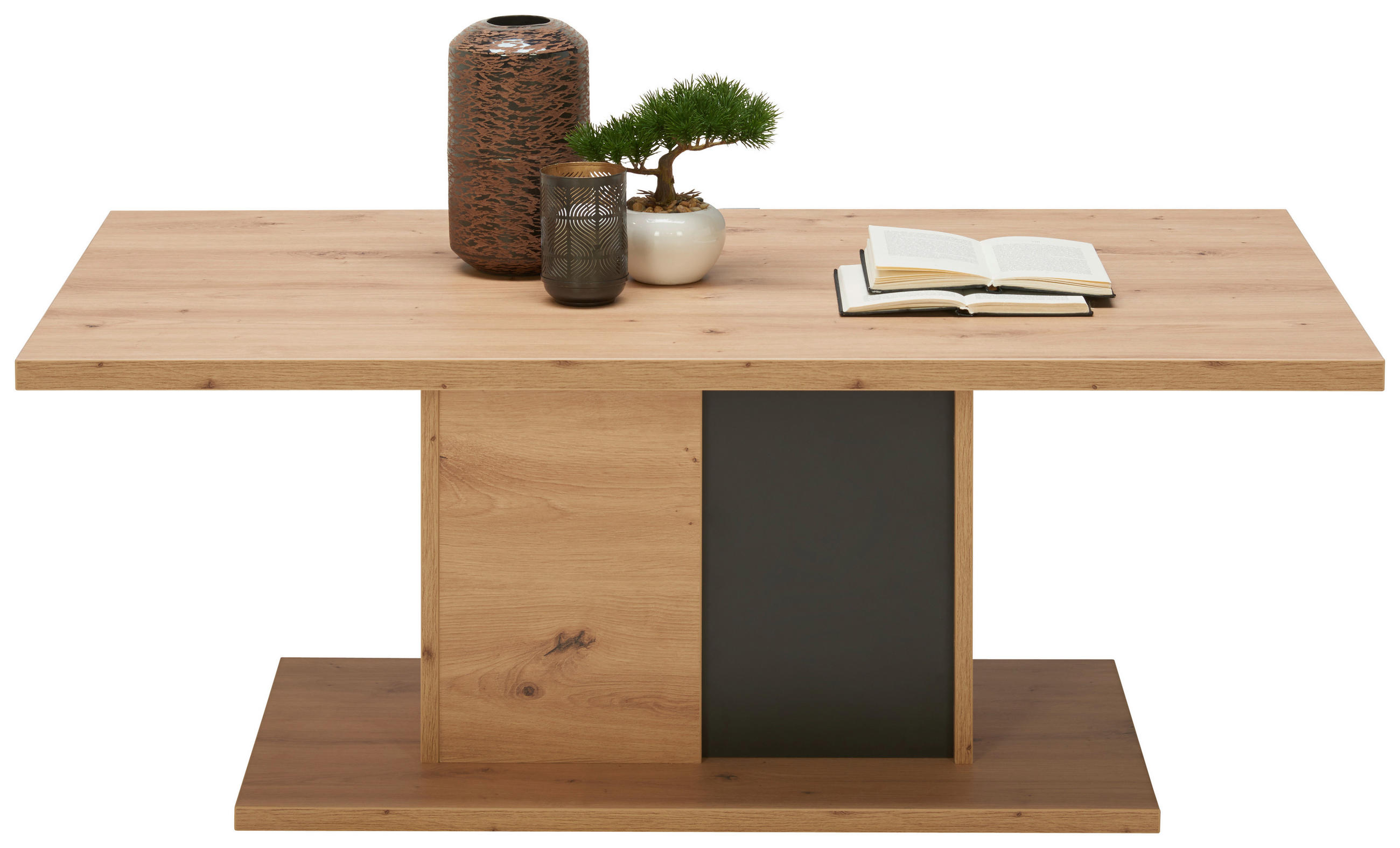 COUCHTISCH in Holzwerkstoff 115/65/45 cm  - Eichefarben/Anthrazit, Design, Holzwerkstoff (115/65/45cm) - Ti'me