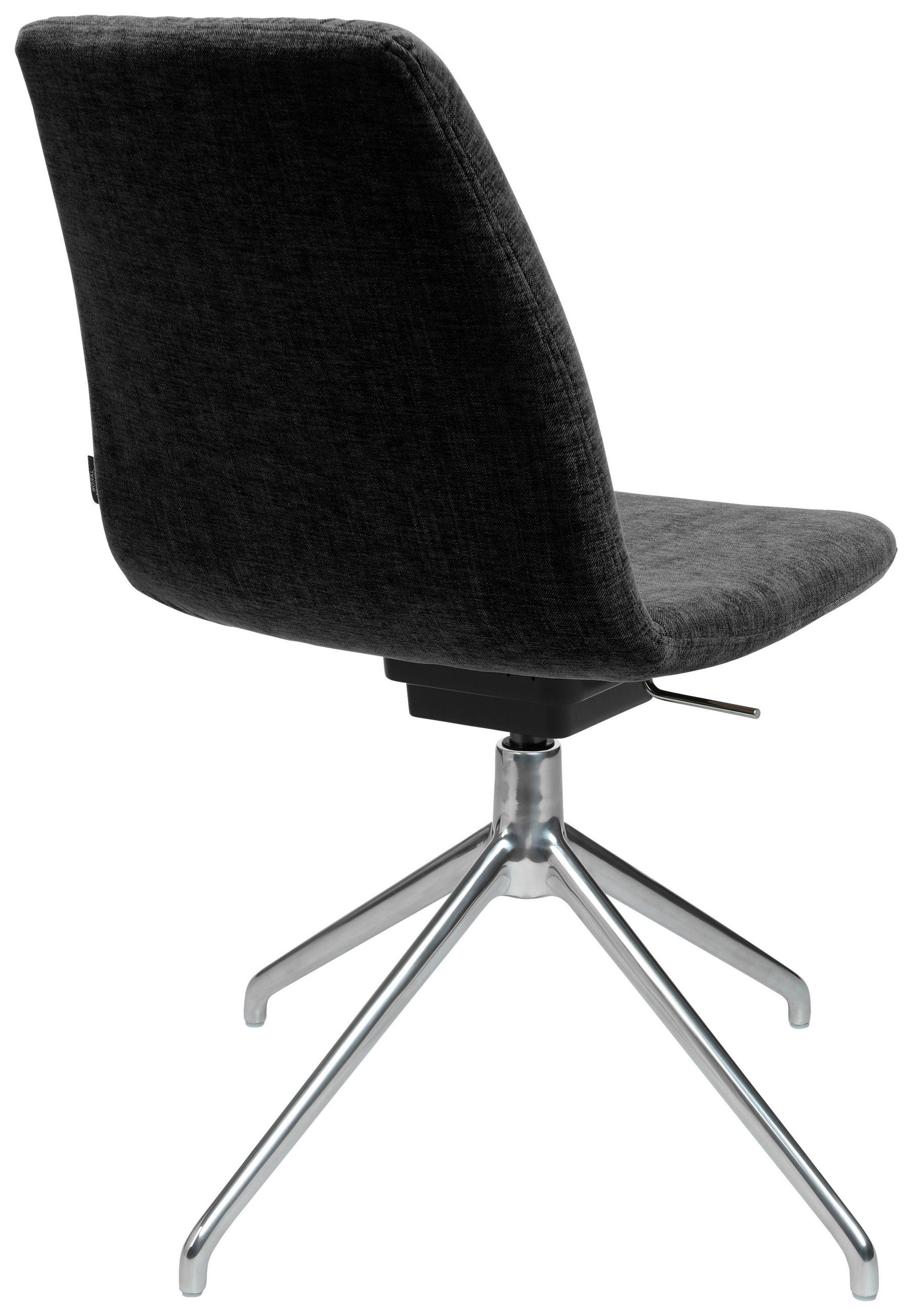 Thumbnail - Johann Jakob Stuhl, Anthrazit, Metall, Textil, Drehkreuz, 46x81.5-84.5x55 cm, Beinauswahl, Stoffauswahl, Sitzfläche 360°...