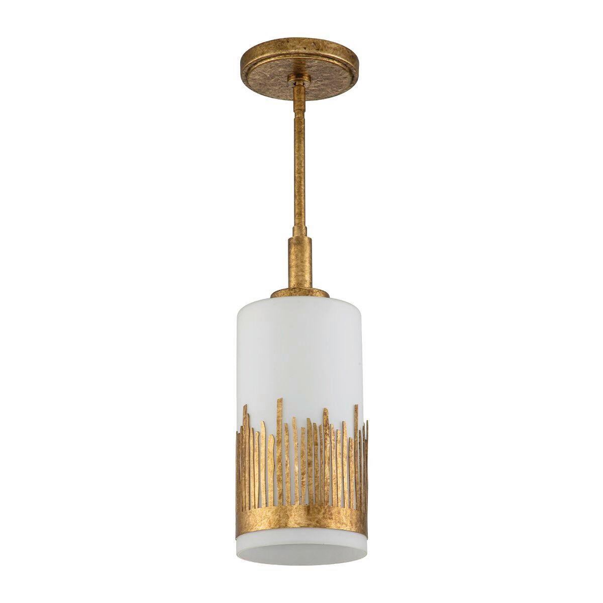 HÄNGELEUCHTE Quintiesse 56,5/15,9/15,9 cm  - Goldfarben, KONVENTIONELL, Glas/Metall (56,5/15,9/15,9cm) - Elstead Lighting