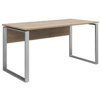 PSACÍ STŮL, barvy dubu, 150/76/77 cm - barvy dubu/barvy stříbra, Konvenční, kov/kompozitní dřevo (150/76/77cm) - Voleo