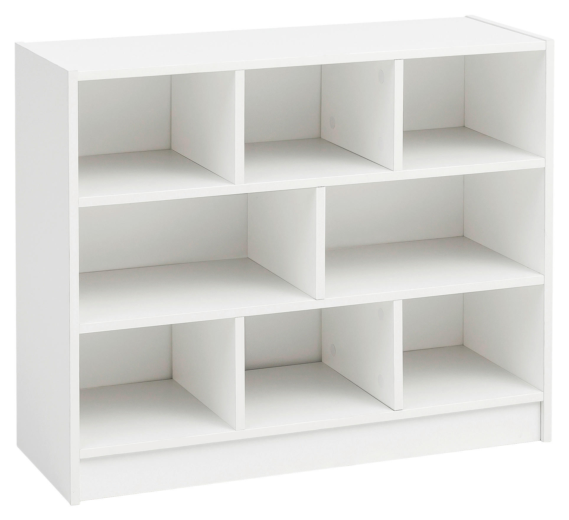 REGÁL, bílá, 80/68,5/29,5 cm - bílá, Konvenční, kompozitní dřevo (80/68,5/29,5cm) - MID.YOU