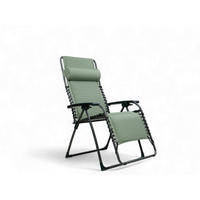 GARTEN-RELAXSESSEL 66/120/65 cm  - Anthrazit/Grün, Basics, Textil/Metall (66/120/65cm)