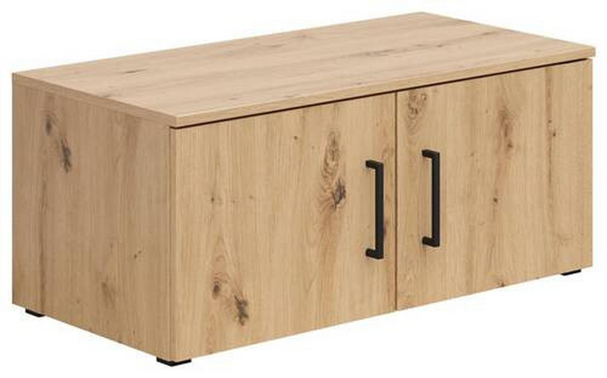 NADSTAVEC NA SKRIŇU, dub artisan, 80/35/40 cm - čierna/dub artisan, Modern, kompozitné drevo/plast (80/35/40cm) - Carryhome