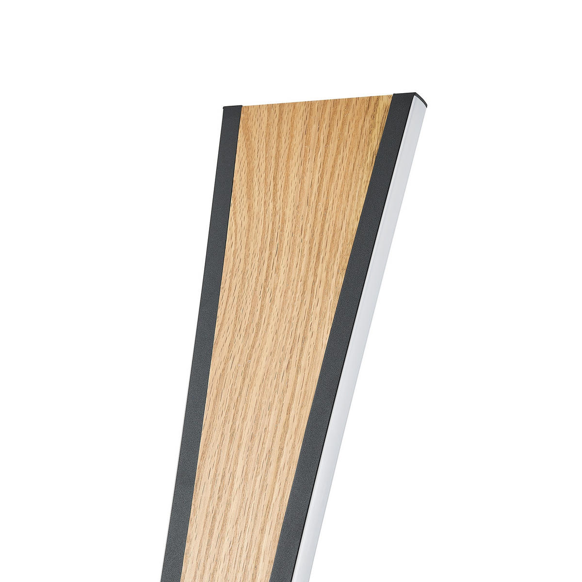 LED-STEHLEUCHTE Ella 26/140,8/18 cm   - Eichefarben/Schwarz, Natur, Holz/Kunststoff (26/140,8/18cm) - Novel