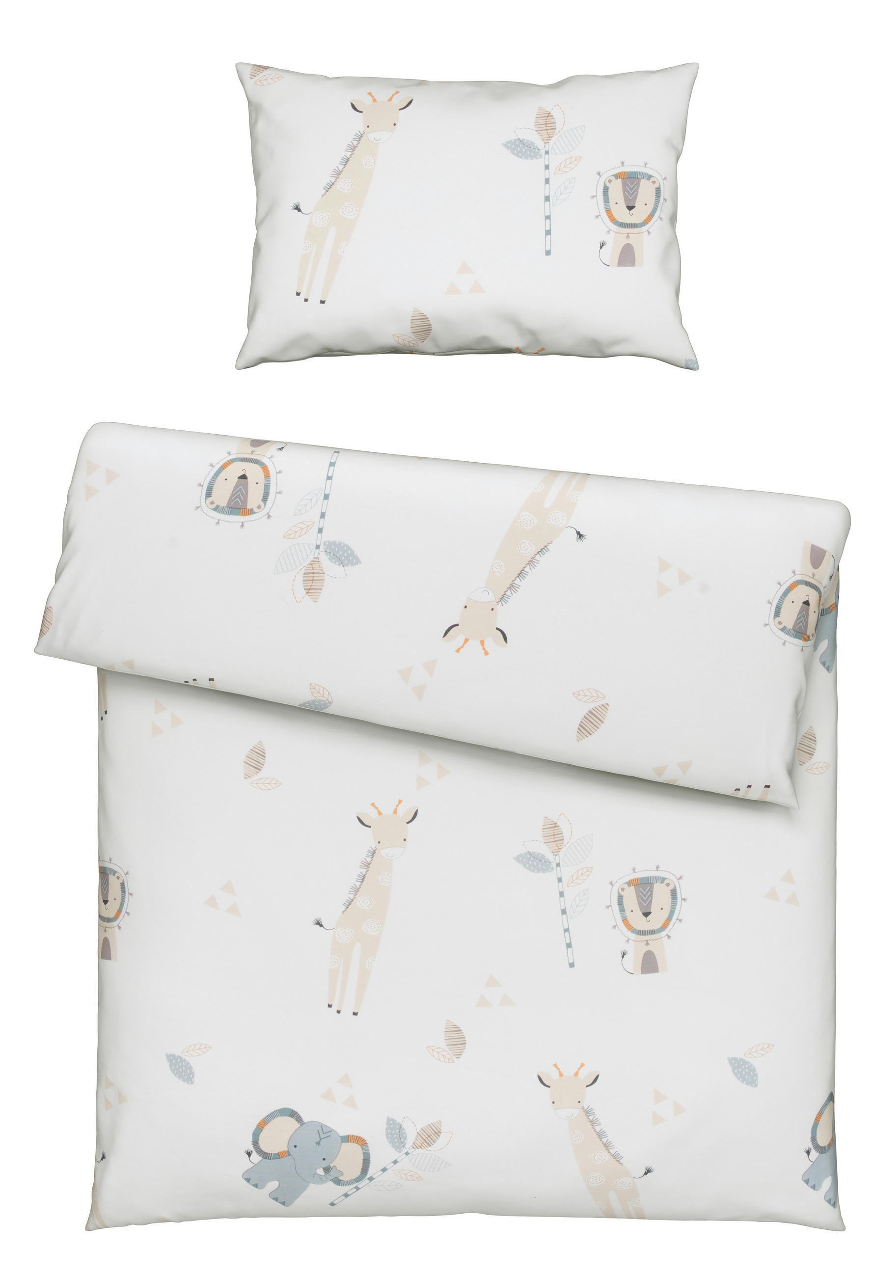 BABYBETTWÄSCHE 100/135 cm  - Beige/Grau, Trend, Textil (100/135cm) - Avelia