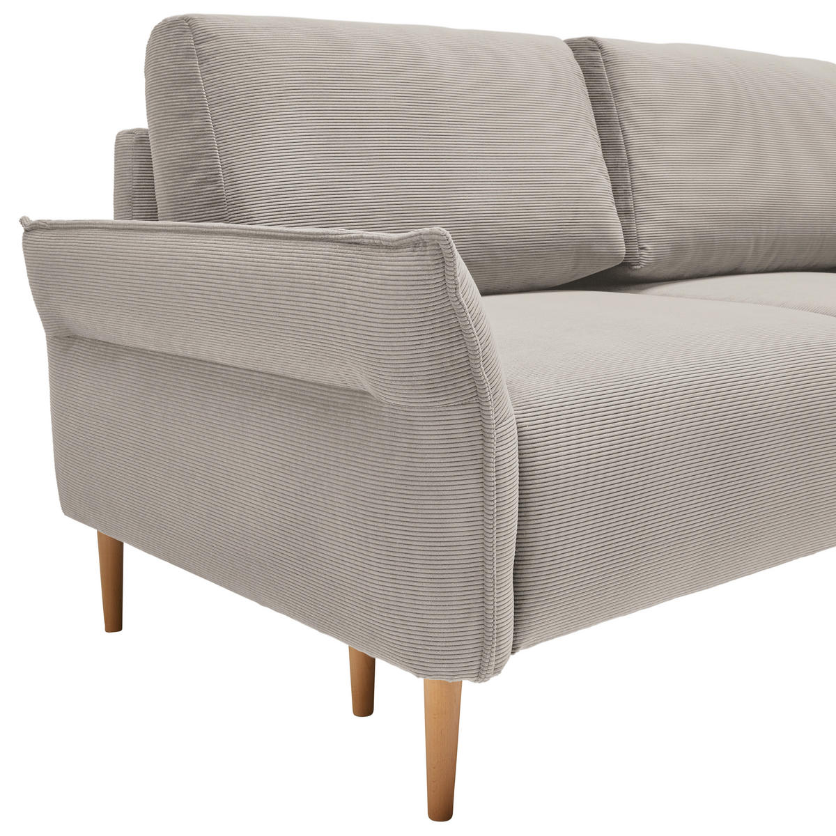 3-SITS SOFFA i manchester taupe  - taupe/naturfärgad, Modern, trä/textil (183/85/92cm) - MID.YOU