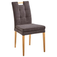 SZÉK fa, textil antracit, tölgyfa színű  - tölgyfa színű/antracit, Konventionell, textil/fa (47/91,5/59cm) - Cantus