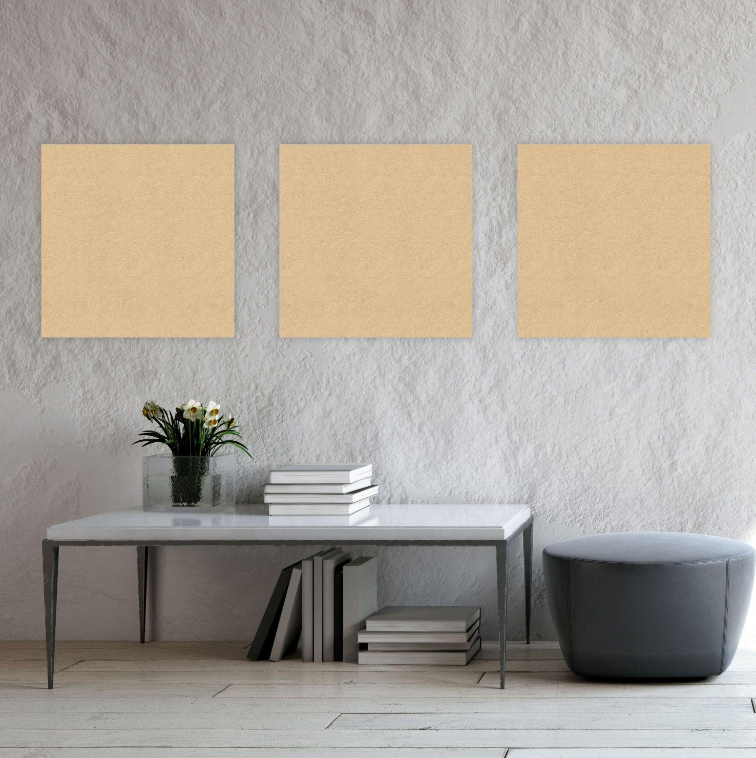 AKUSTIKPANEEL Modular Wall System rPet 52/52/0,6 cm  - Beige, MODERN, Kunststoff/Textil (52/52/0,6cm) - Jangal