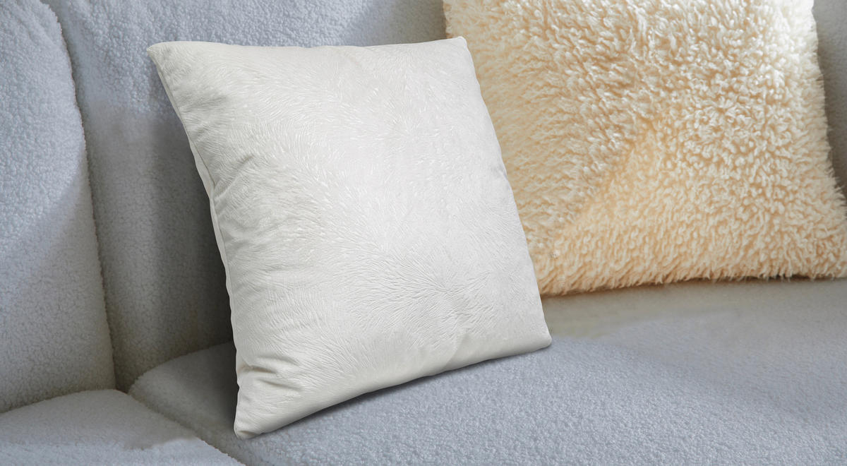 UKRASNI JASTUK   DAYARA  - bela, Osnovno, tekstil (50/50cm) - Esposa