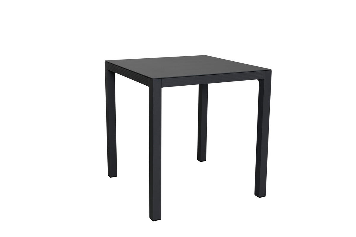 STOL VRTNI  svijetlo siva, tamno siva  metal, staklo      - tamno siva/svijetlo siva, Design, staklo/metal (90/95/90cm) - Amatio