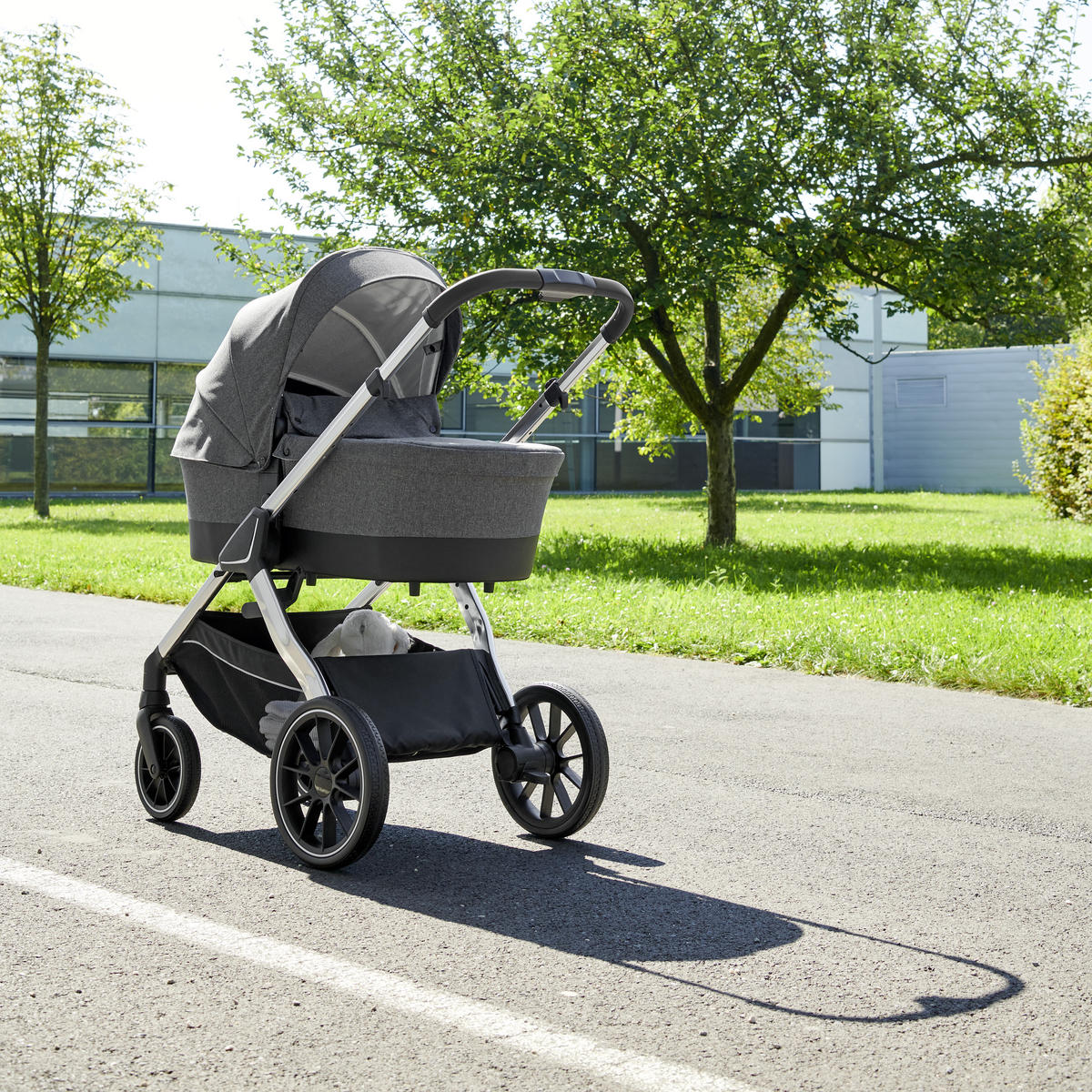 DEČJA KOLICA - SET  Nizza  - siva/srebrna, Trendi, tekstil/metal - My Baby Lou