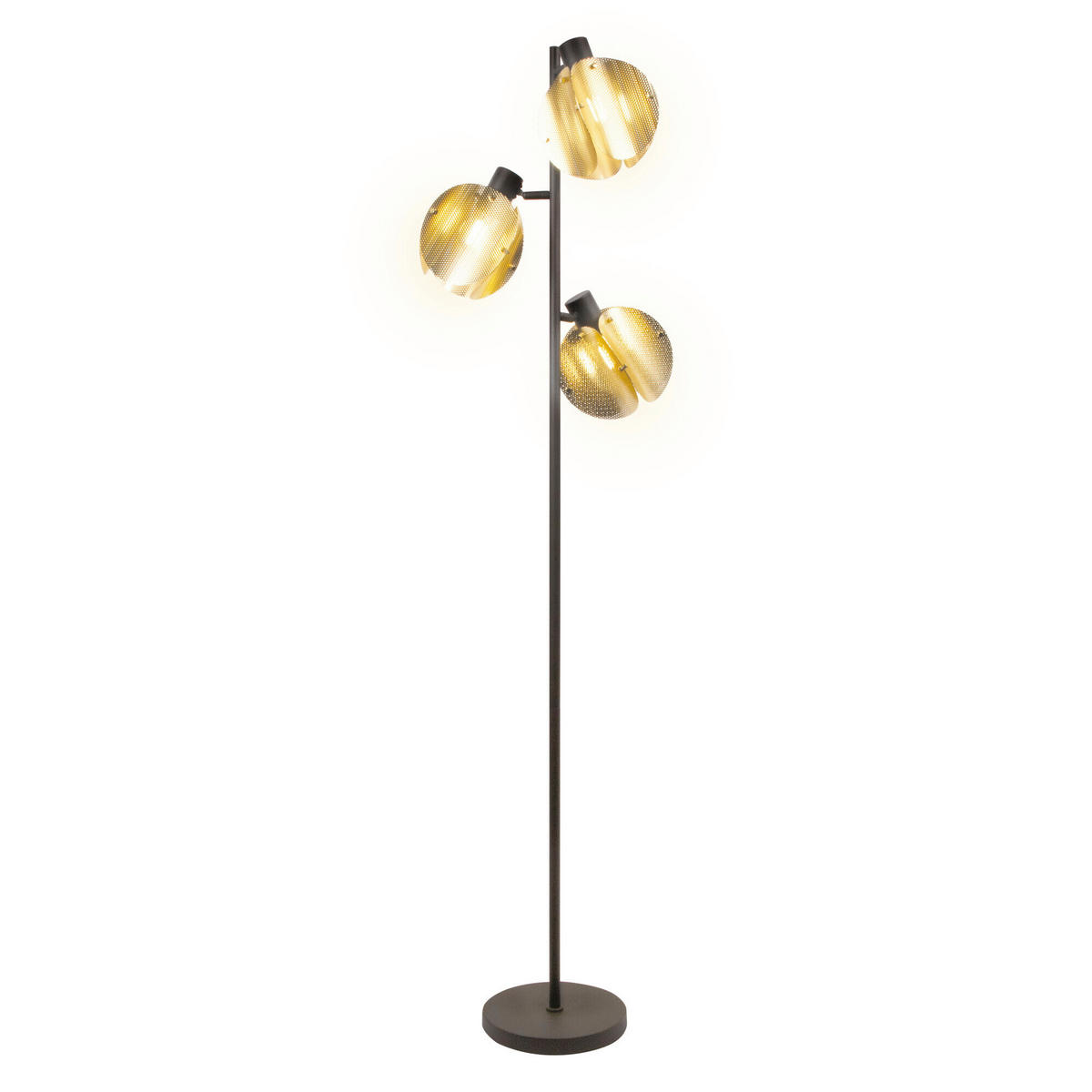 STEHLEUCHTE Modern 36/166,5 cm  - Goldfarben, Design, Metall (36/166,5cm) - Osram