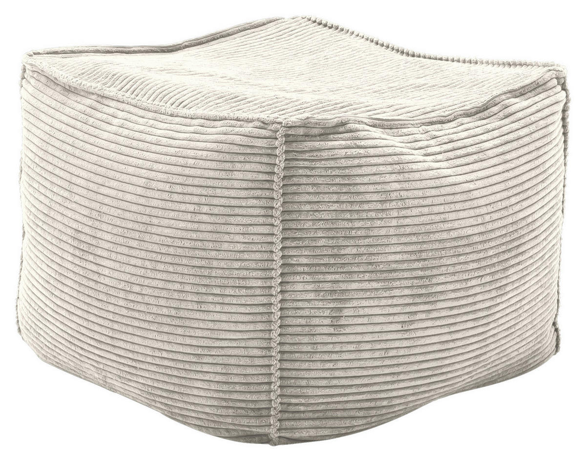 HOCKERTextil Naturfarben, Beige  - Beige/Naturfarben, Design, Textil (66/40/66cm) - Lomoco