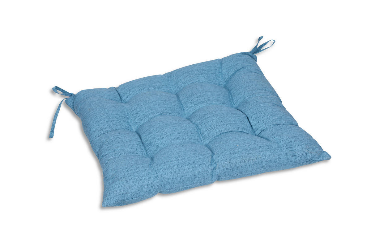 GARTENSITZKISSEN in Blau 40/40 cm  - Blau, Design, Textil (40/40cm)