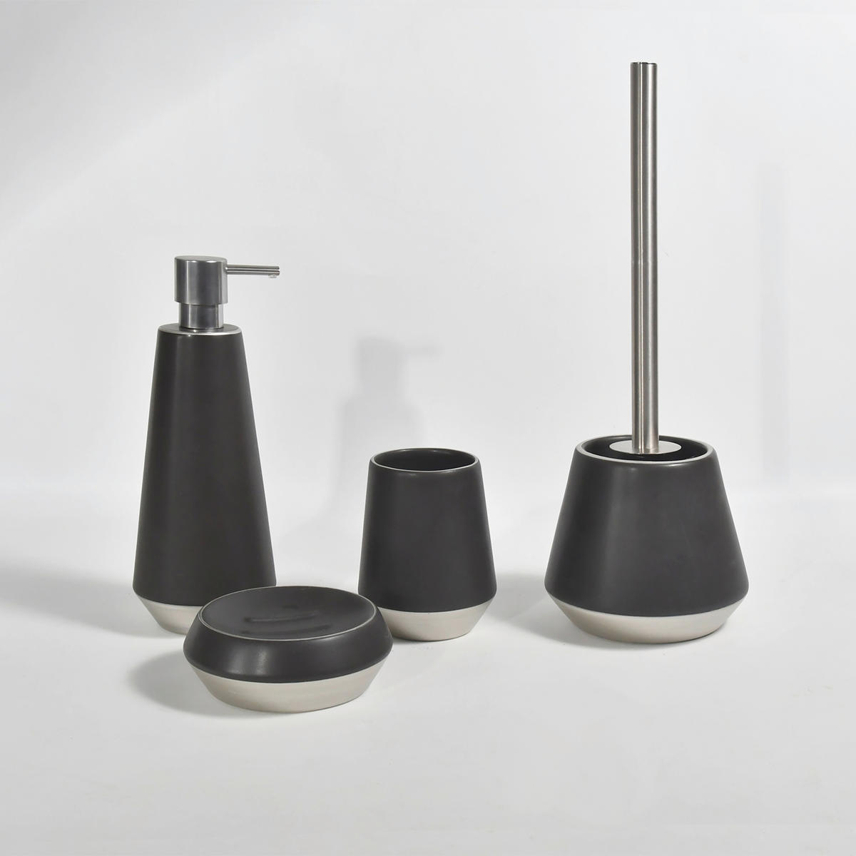SEIFENSPENDER Keramik  - Silberfarben, Basics, Keramik (9/24,5cm) - Spirella
