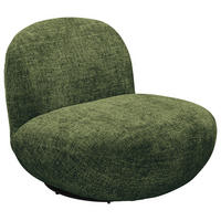 SESSEL in Webstoff Dunkelgrün  - Dunkelgrün/Schwarz, MODERN, Textil/Metall (85/70/99cm) - MID.YOU