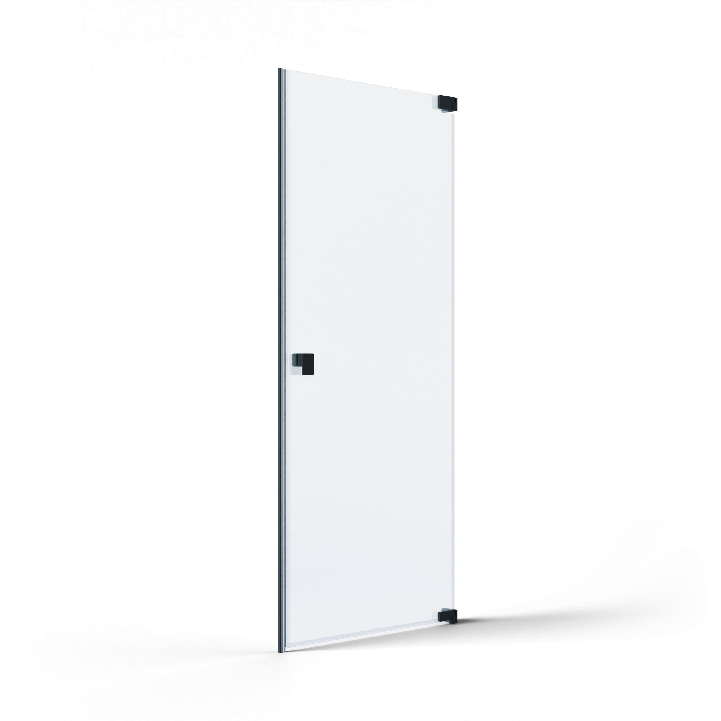 DUSCHTÜR Schwarz  100/200 cm  - Schwarz, MODERN, Glas/Metall (100/200cm) - Schöner Wohnen