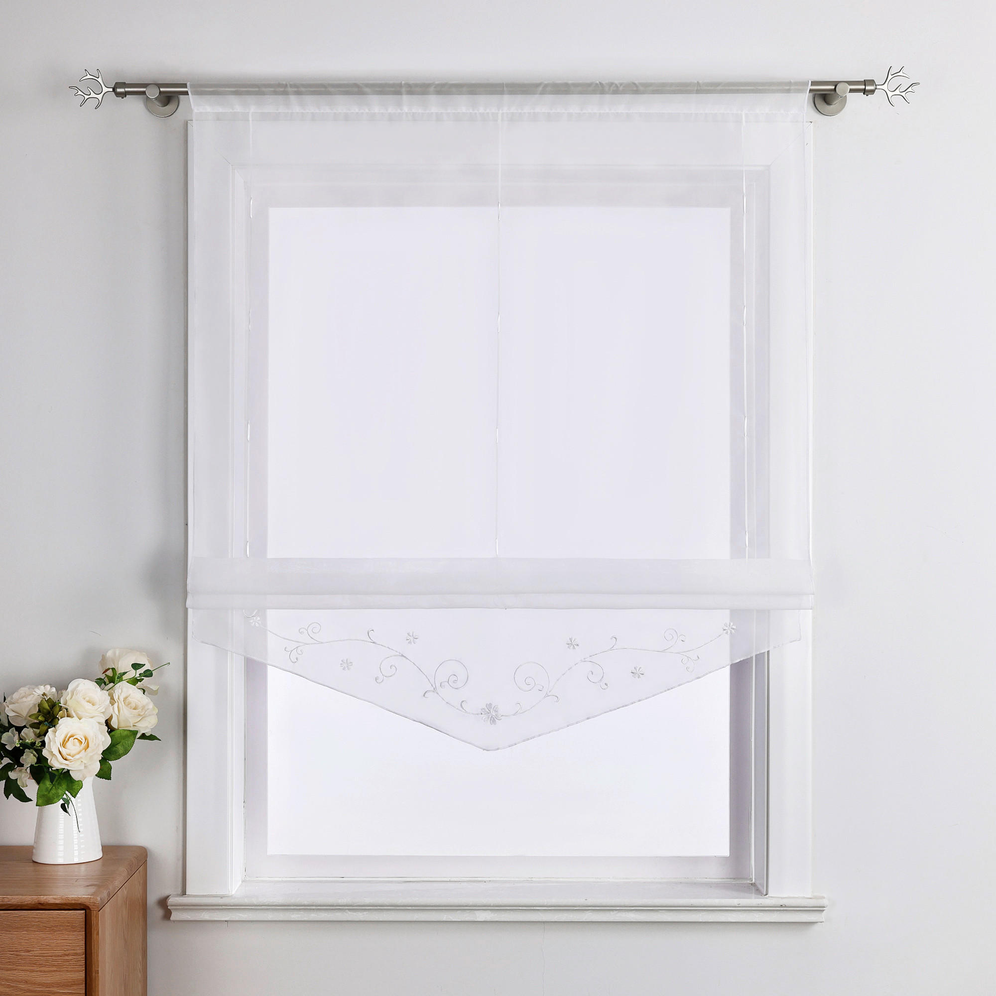 FALTROLLO  transparent  120/140 cm    - Weiß Hochglanz, Basics, Textil (120/140cm)