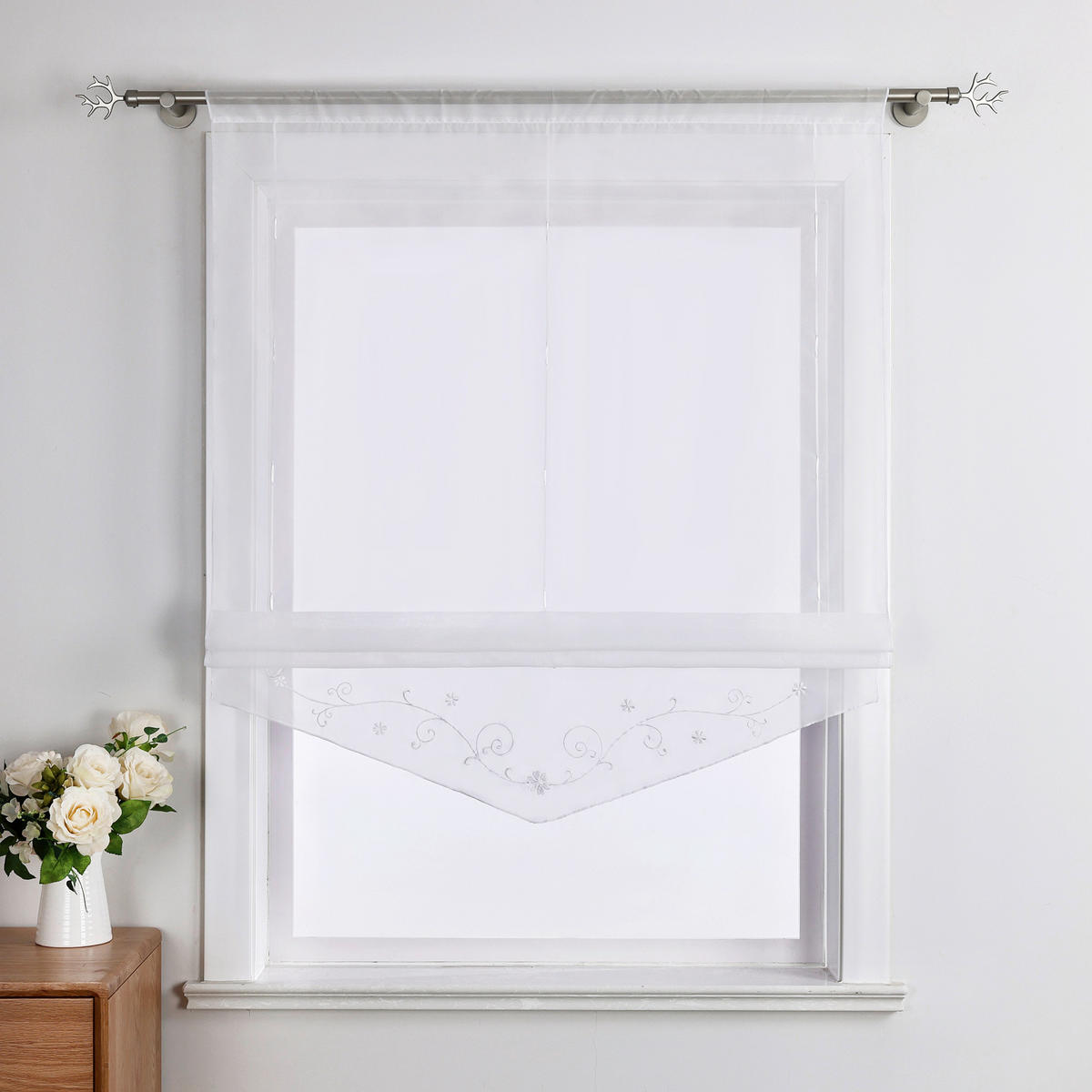 FALTROLLO  transparent  120/140 cm    - Weiß Hochglanz, Basics, Textil (120/140cm)