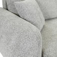 BIGSOFA Flachgewebe Grau  - Schwarz/Grau, KONVENTIONELL, Kunststoff/Textil (250/72/145cm) - Carryhome