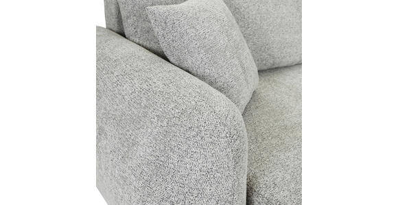 BIGSOFA Flachgewebe Grau  - Schwarz/Grau, KONVENTIONELL, Kunststoff/Textil (250/72/145cm) - Carryhome
