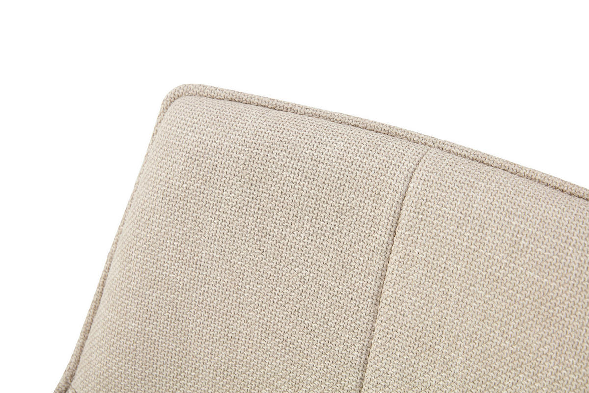 ARMLEHNSTUHL-SET 2 Stück  in Webstoff  - Creme/Schwarz, MODERN, Textil/Metall (57/91/64cm) - MID.YOU