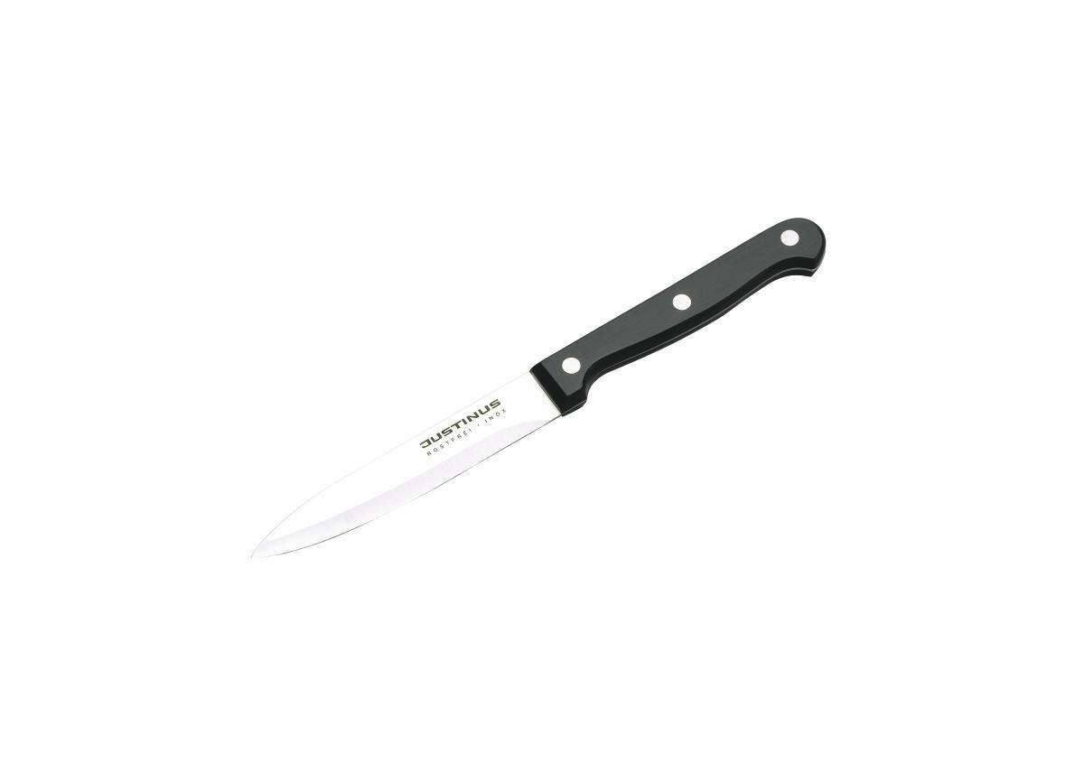 KUCHYŇSKÝ NŮŽ - černá/barvy stříbra, Basics, kov/plast (22cm) - Justinus